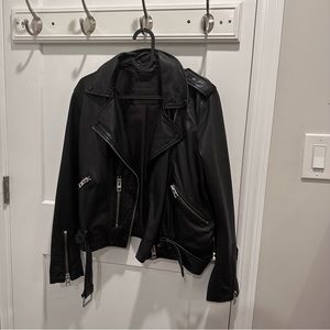 ALLSAINTS Balfern Leather Biker Jacket Size 8